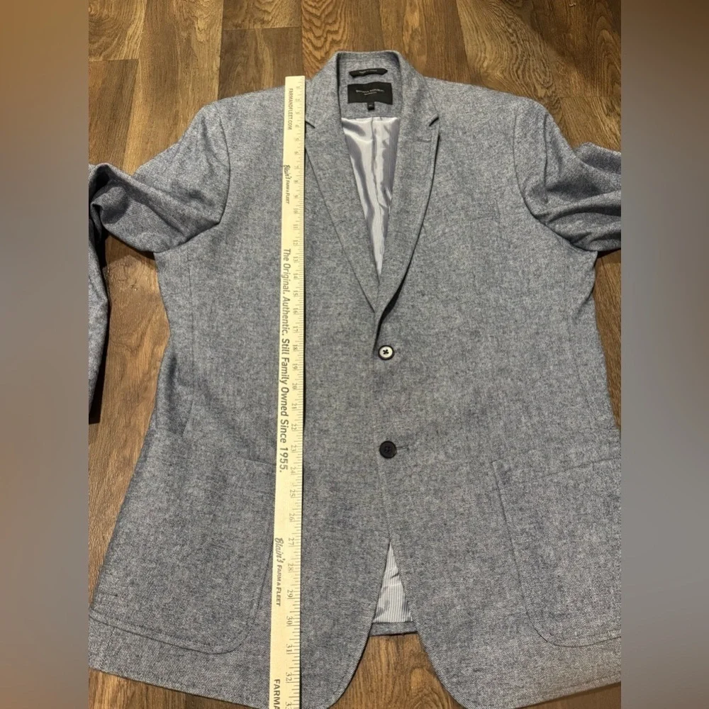 Banana Republic Men’s 46L Light Blue 100% Cotton Tailored Fit Blazer